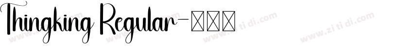 Thingking Regular字体转换